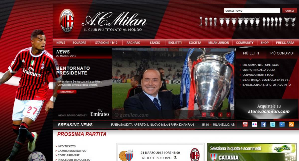 Berlusconi è tornato alla guida del suo Milan