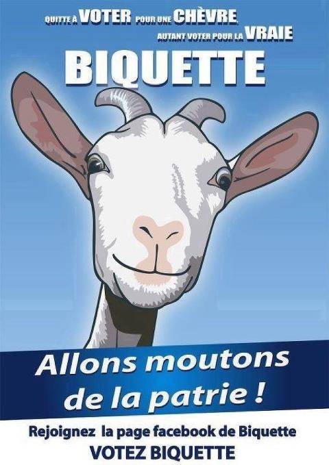 In migliaia con il Grillo francese: "Votate la capra"