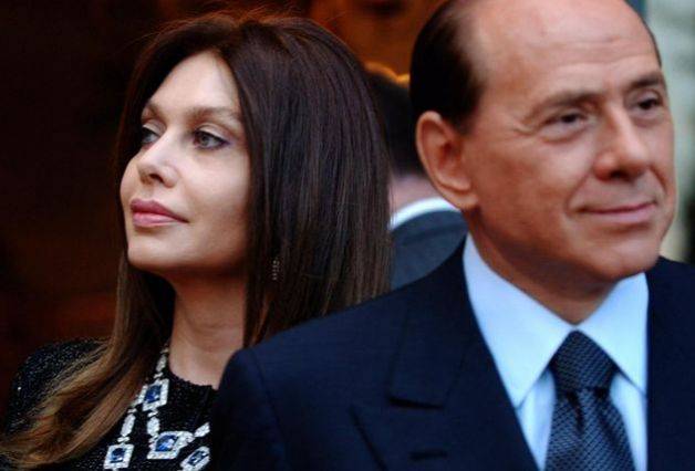 Silvio Berlusconi e l'ex moglie Veronica Lario