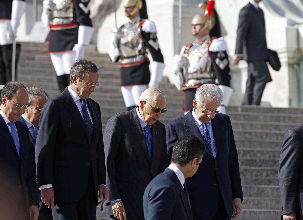 25 aprile, il premier Monti: "Insieme contro la crisi come durante la Liberazione"