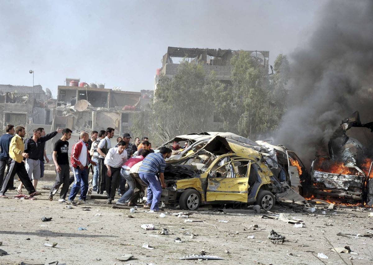 Siria, ancora sangue Esplosioni a Damasco, almeno 55 le vittime