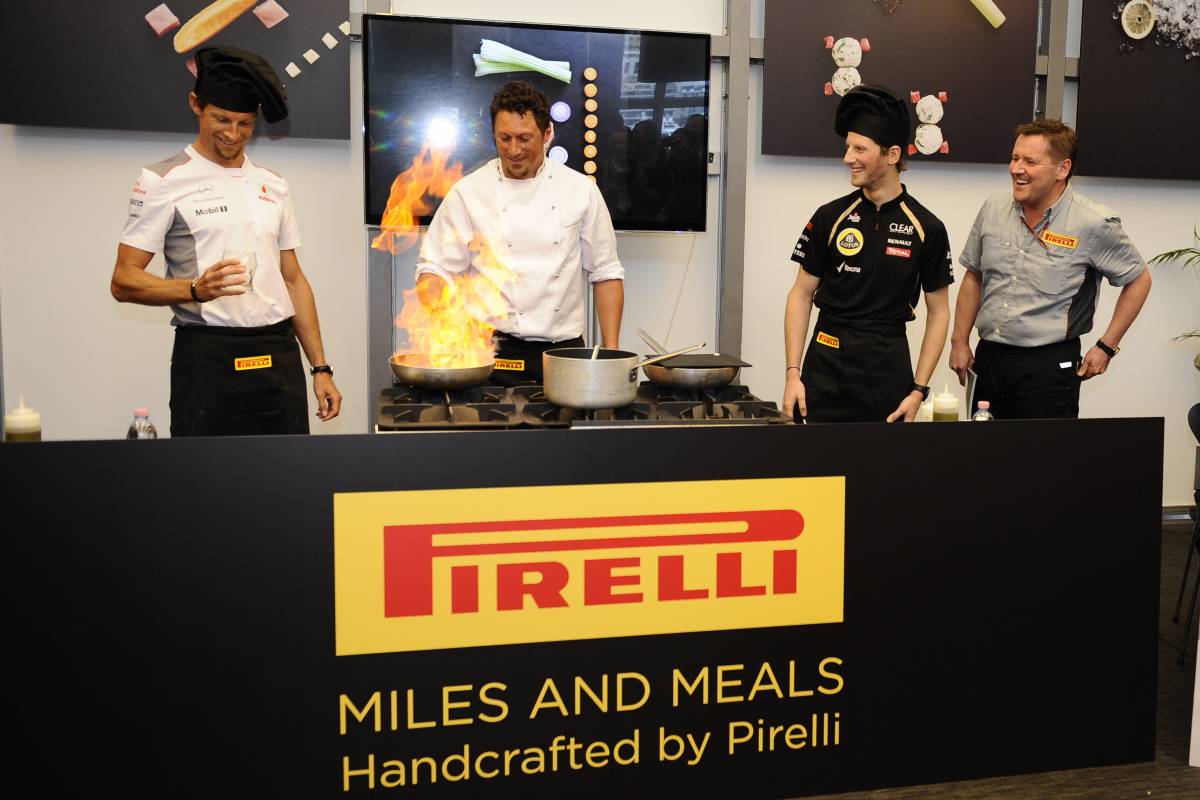 Button chef, Pirelli in cucina e la gomma diventa un agnolotto