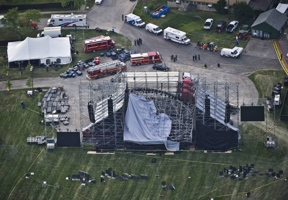 Radiohead a Toronto, crolla il palco: un morto e 3 feriti