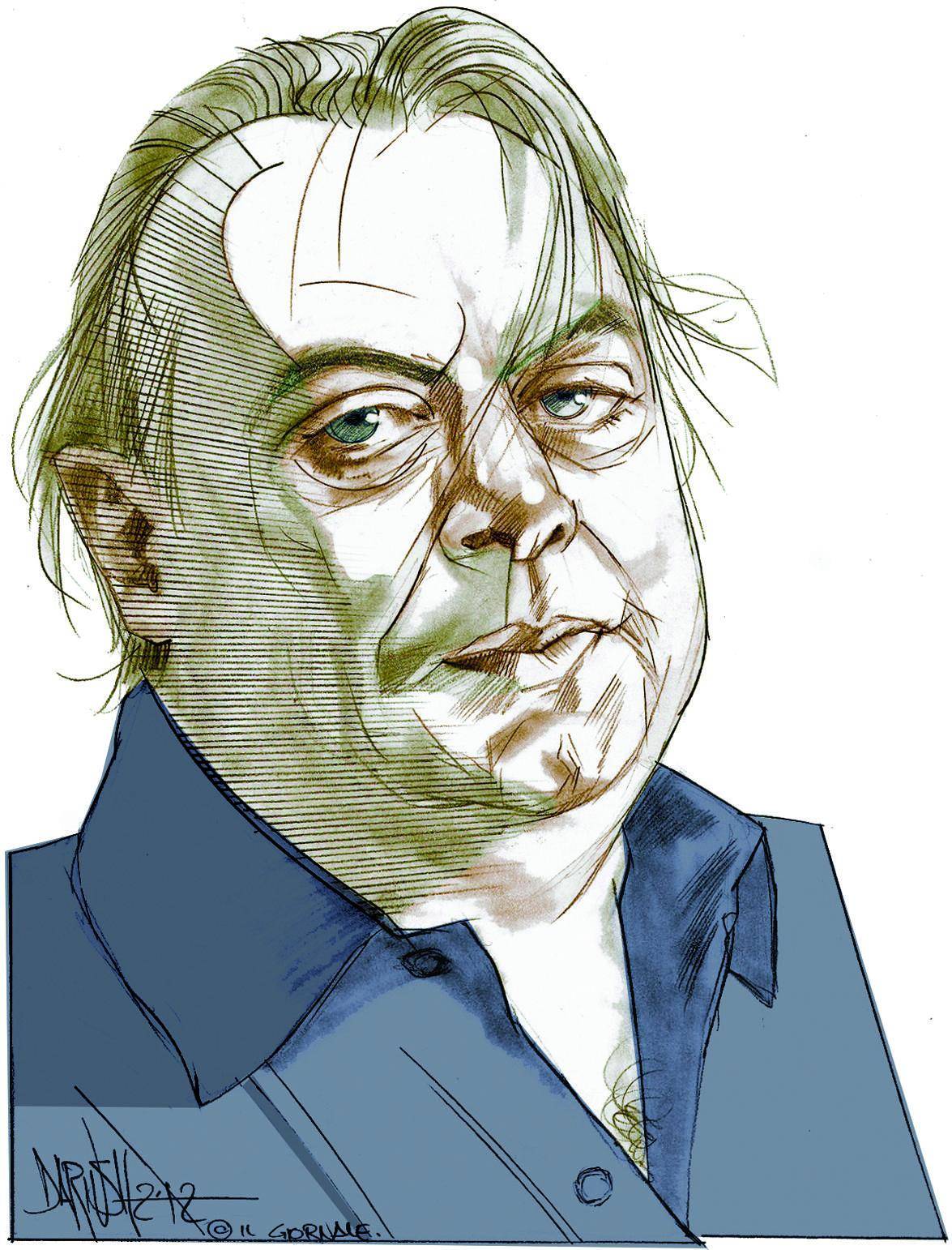 Christopher Hitchens (1949-2011) visto da Dariush Radpour