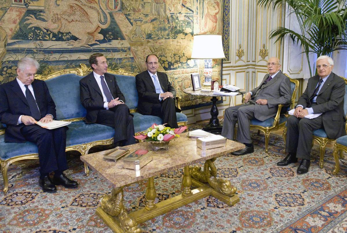 Vertice col presidente della Repubblica Giorgio Napolitano sull'election day