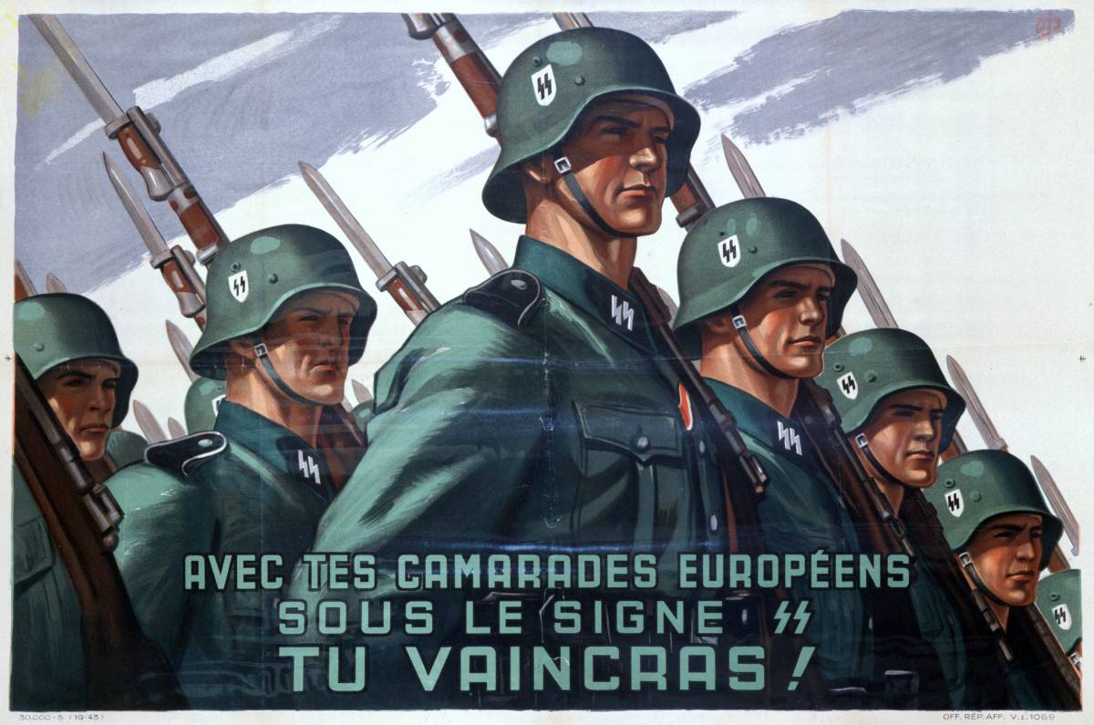 Un manifesto di propaganda delle SS