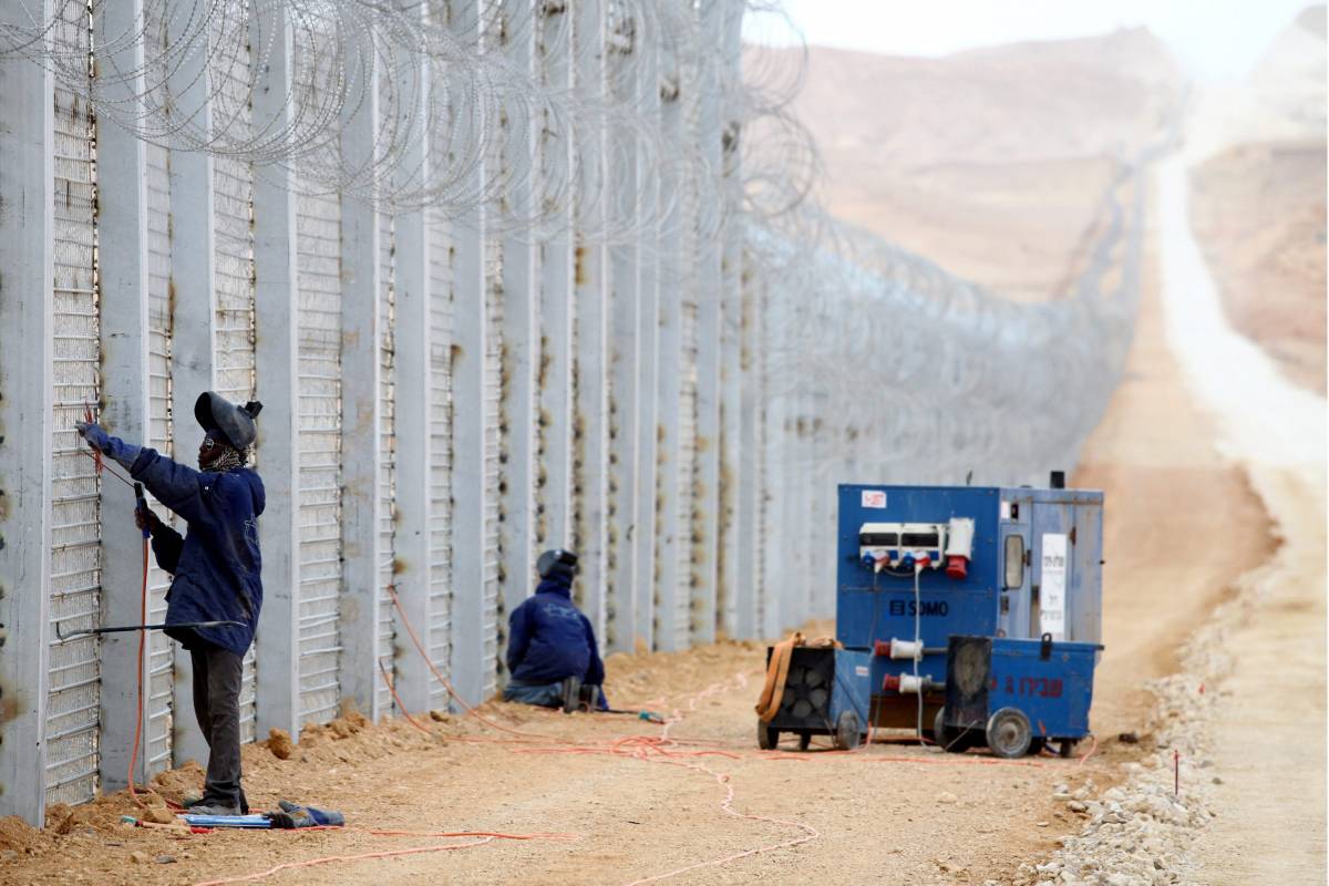 Il muro tra l'Egitto e Israele