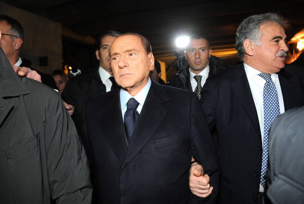 Silvio Berlusconi all'inaugurazione del memoriale della shoah