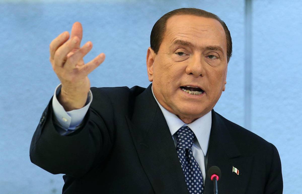 Silvio Berlusconi, ospite di un incontro all'Ance