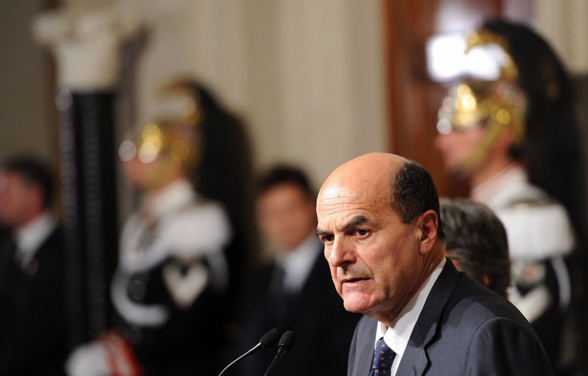 Il segretario del Pd Pier Luigi Bersani al Quirinale