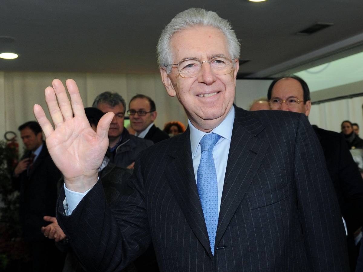 Il presidente del Consiglio Mario Monti a Torino