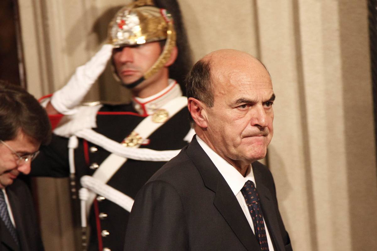 Il segretario del Partito Democratico Pier Luigi Bersani al Quirinale