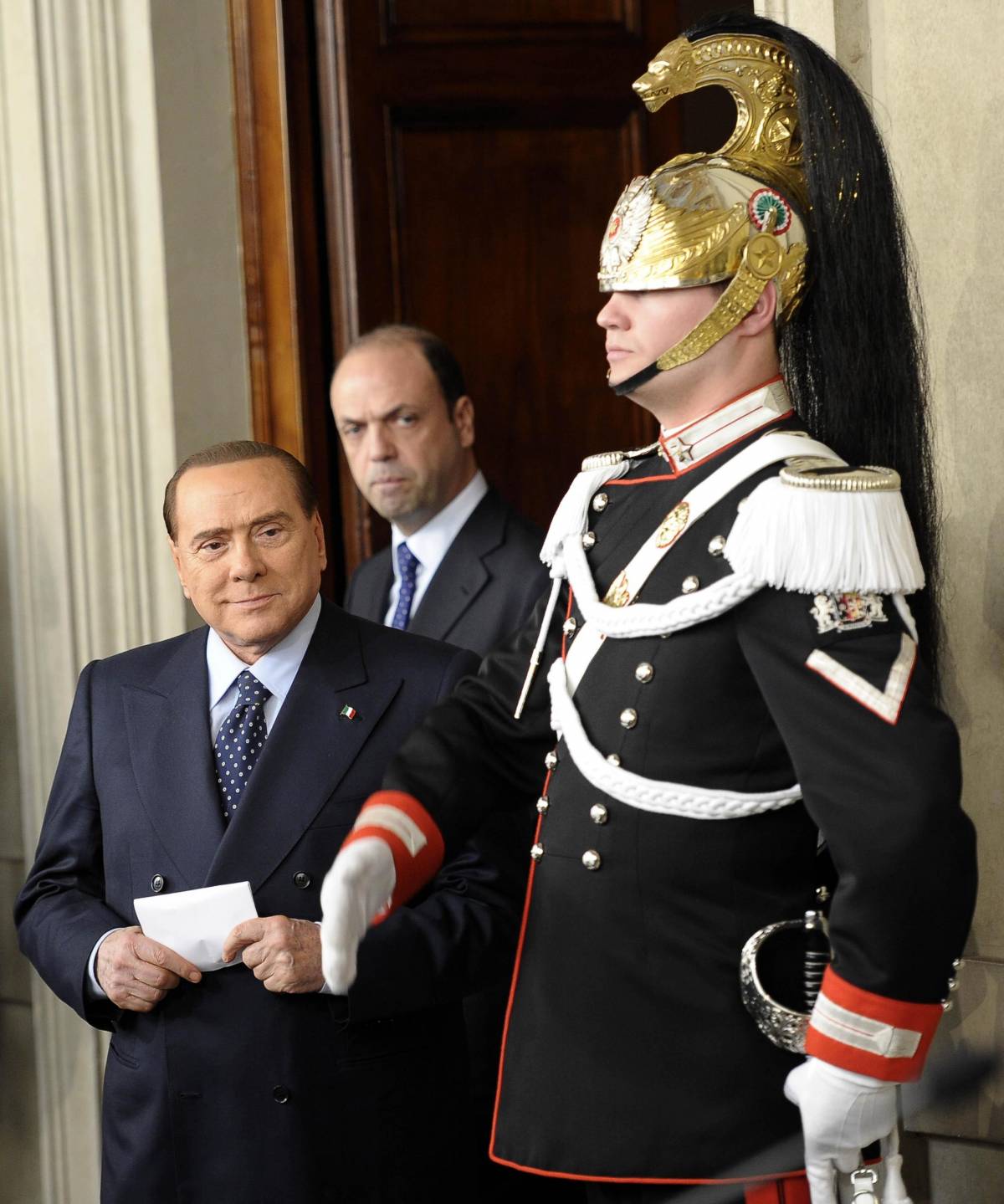 Silvio Berlusconi al Quirinale al termine delle consultazioni