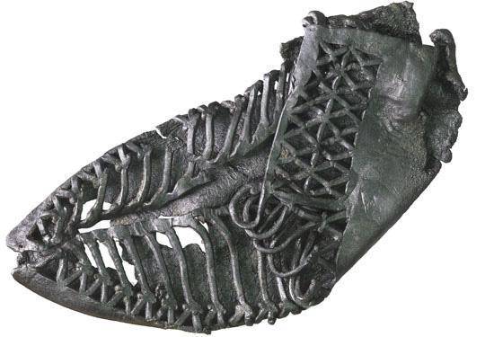 Una scarpa in pelle scoperta nella "Pompei del Nord"