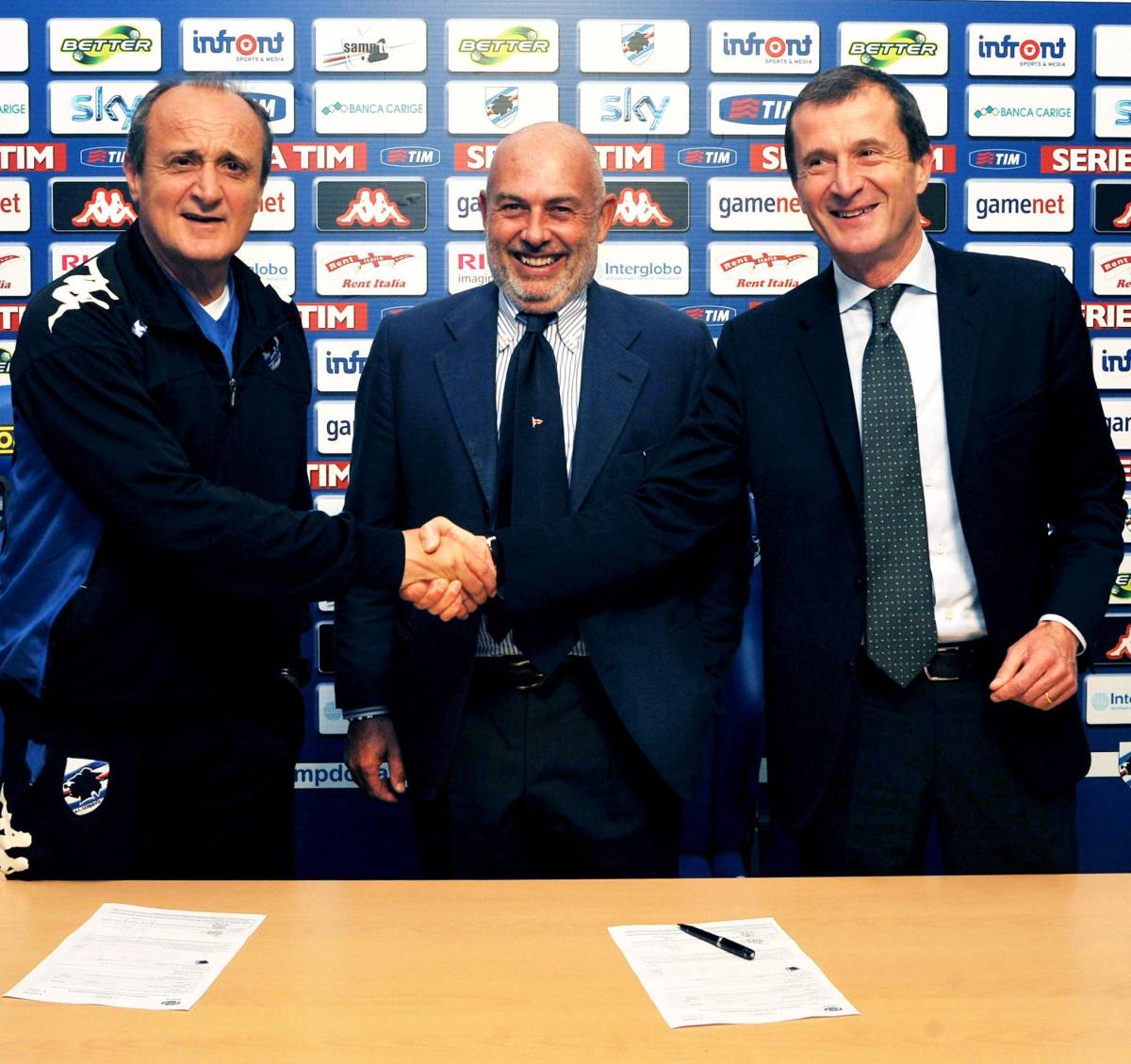 La firma di Rossi lancia il nuovo «piano Sampdoria»Intesa biennale, resta anche Osti