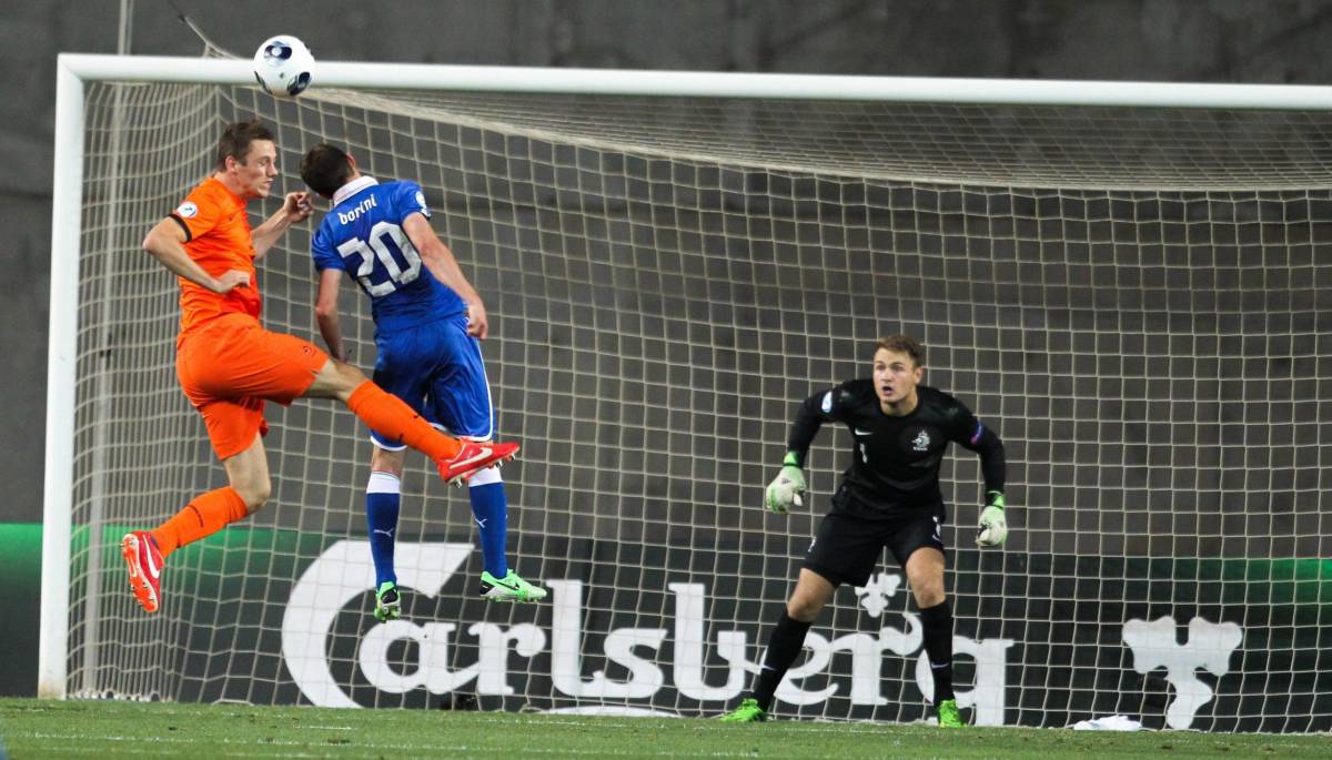 Fabio Borini nel match contro l'Olanda