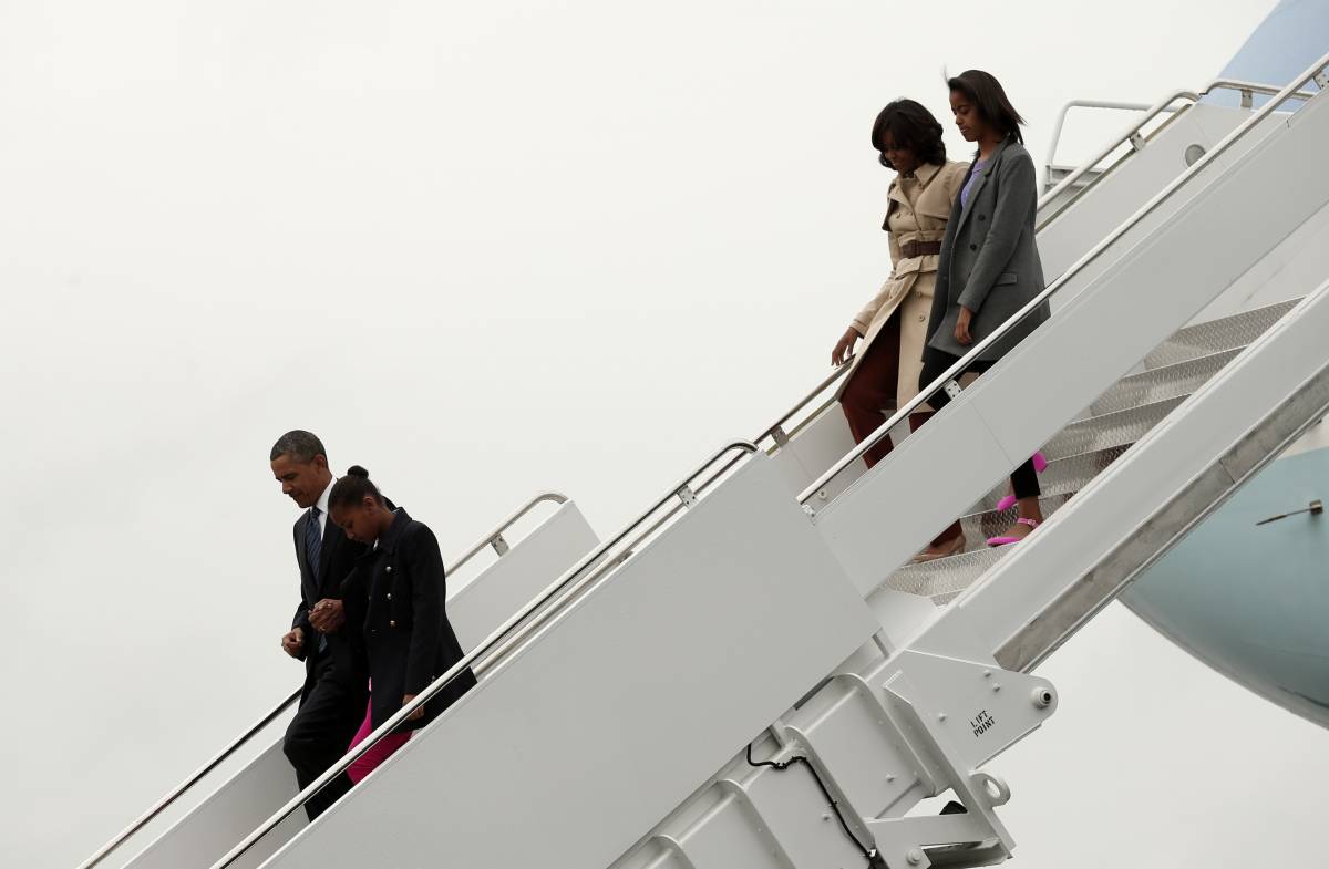 Il presidente Barack Obama arriva al G8 in Irlanda del Nord