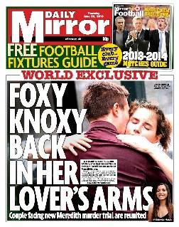 Copertina del Daily Mirror