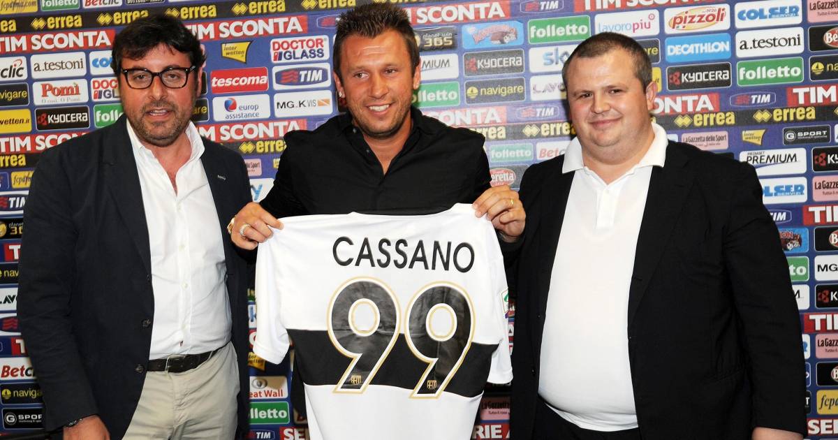 Il Parma apre al ritorno di Cassano: "Può tornare? Mai dire mai"