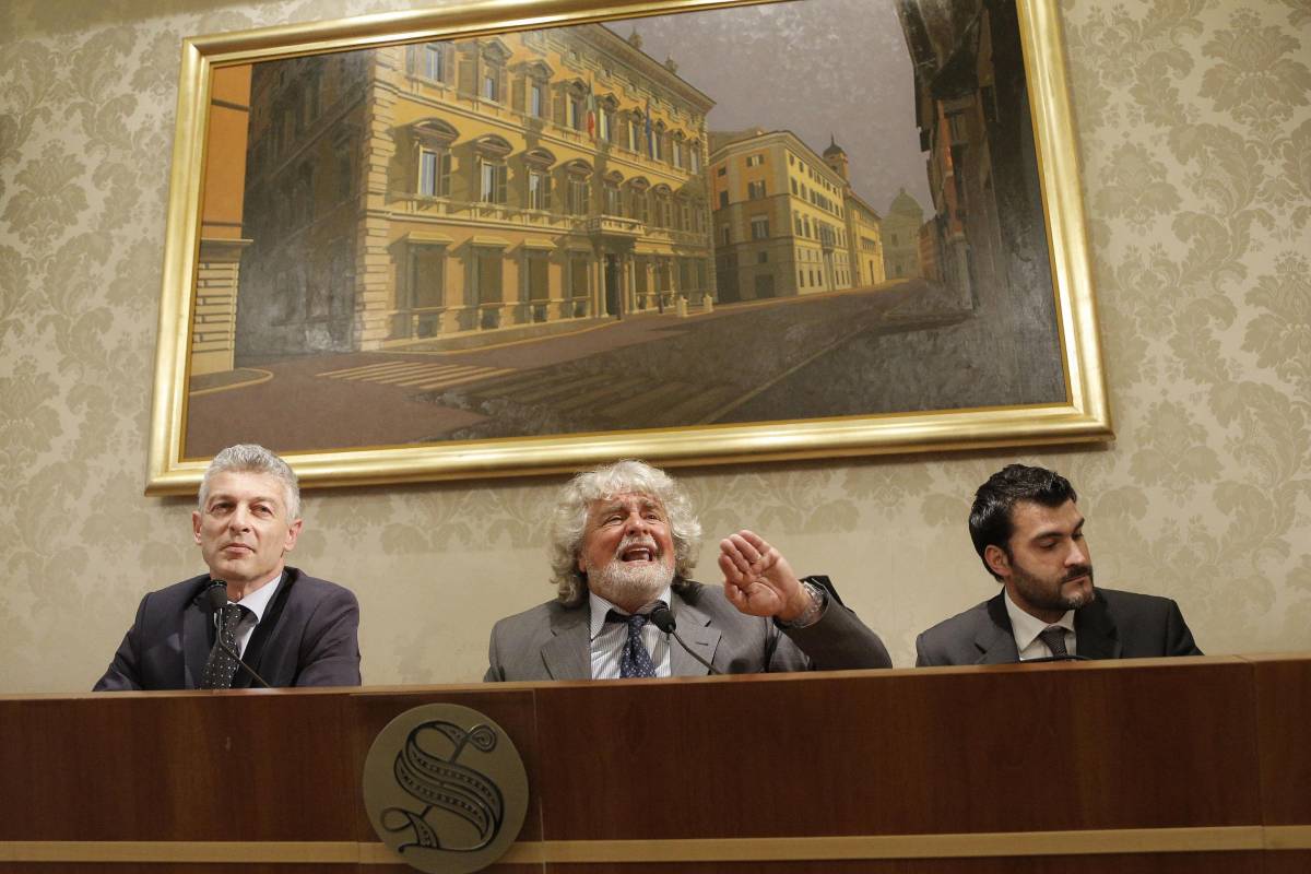 Grillo e Casaleggio al Colle da Napolitano