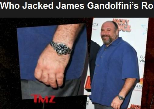 Rubato il Rolex di Gandolfini dopo la sua morte