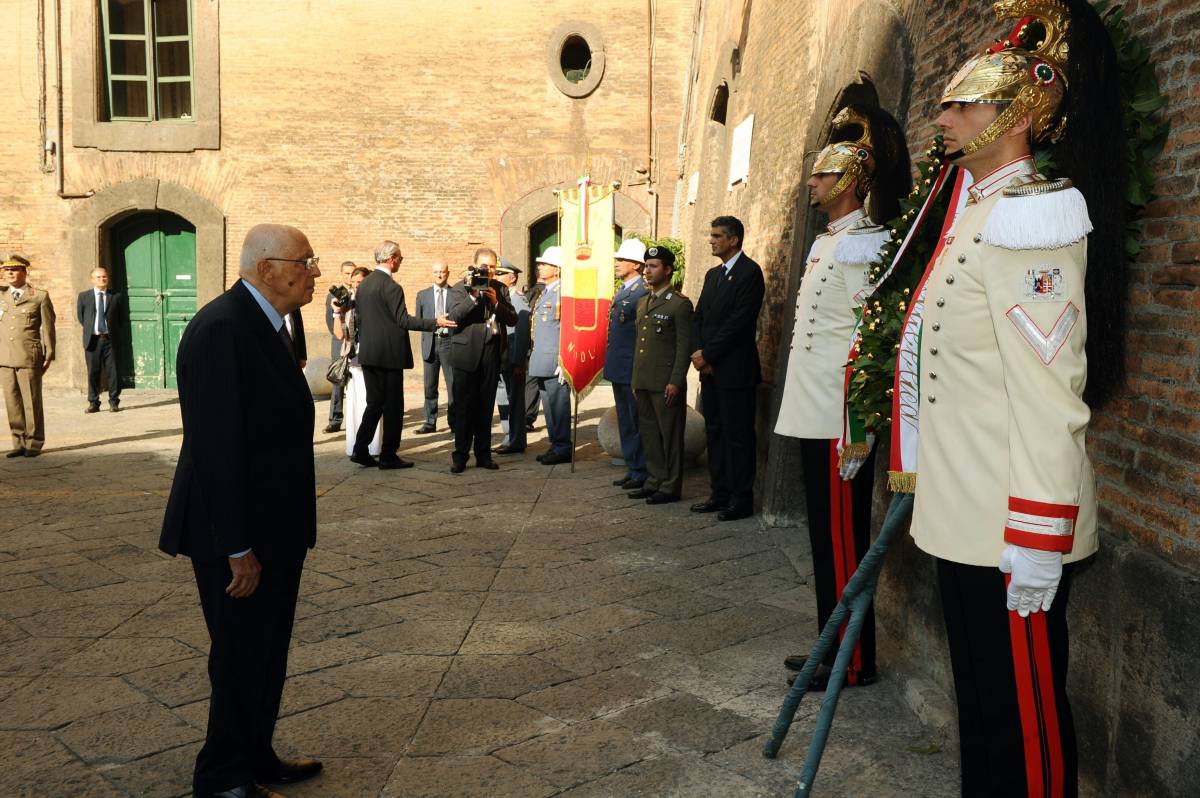 Giorgio Napolitano a Napoli per il 70esimo delle Quattro Giornate