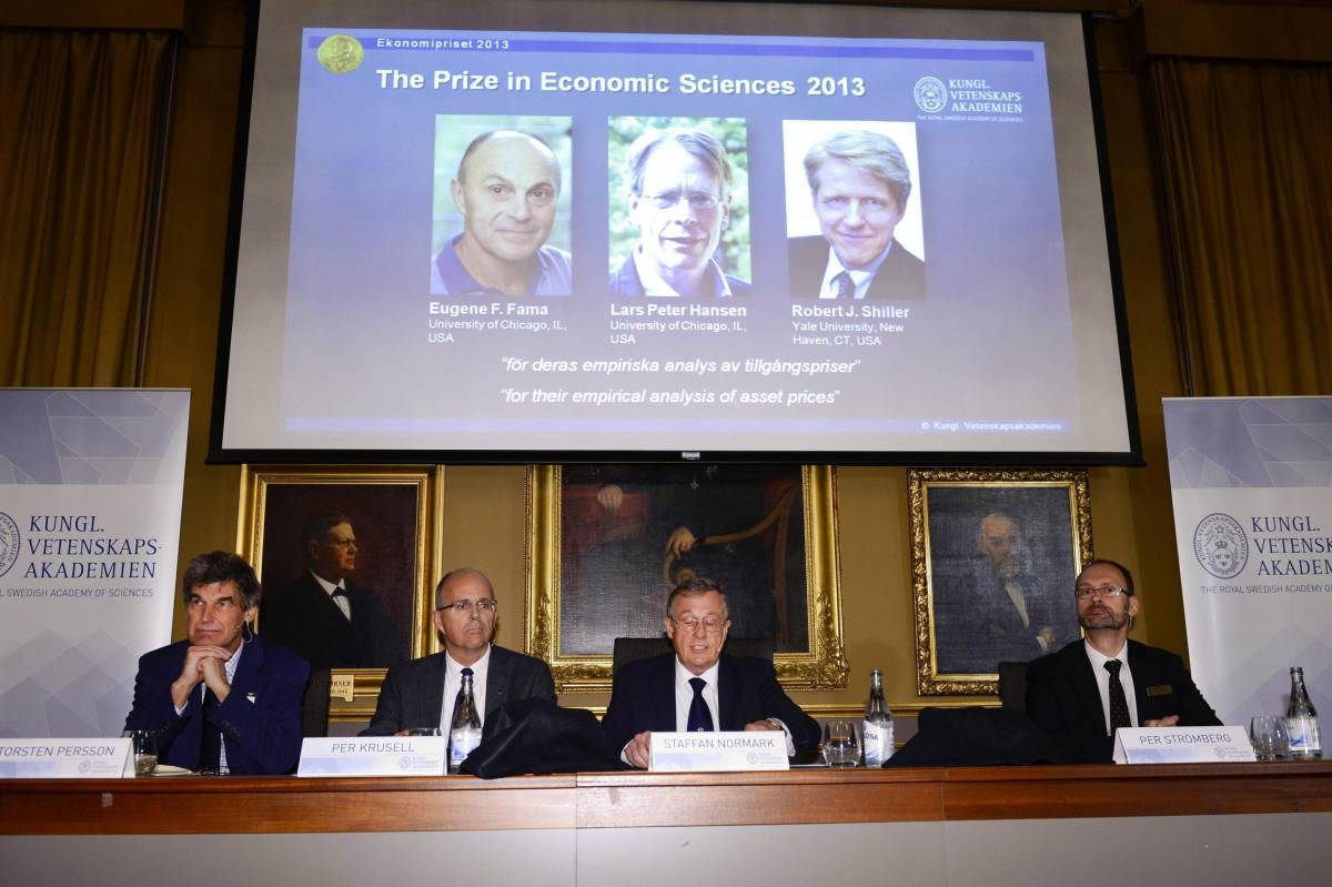Nobel per l'economia a Fama, Shiller e Hansen