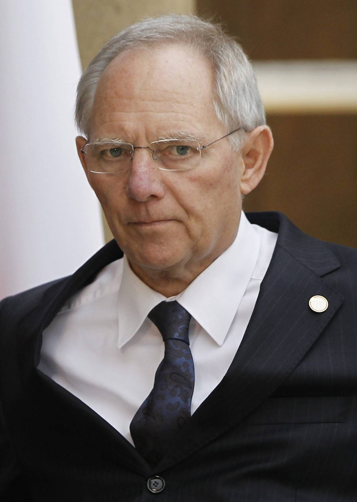 Il ministro delle Finanze tedesco Wolfgang Schauble