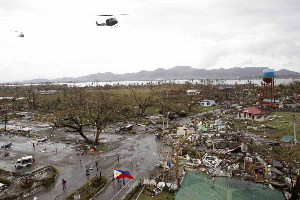 Tifone nelle Filippine, colpite 900mila famiglie