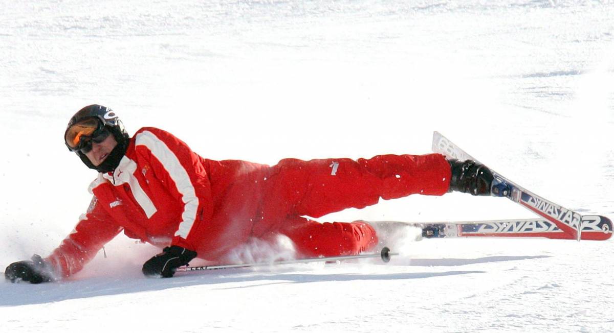 Schumi cade sciando e rischia la vita