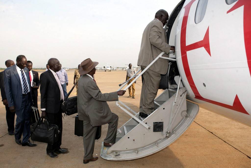 Un delegato del governo di Juba in partenza per Addis Abeba
