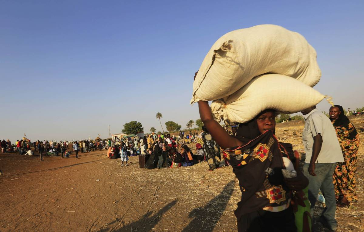 Sfollati del Sud Sudan a Joda, al confine con il Sudan