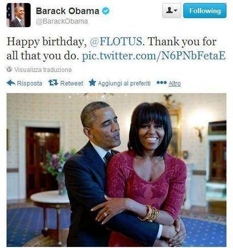 I 50 anni di Michelle. Tra vip, balli e il twitter di Obama