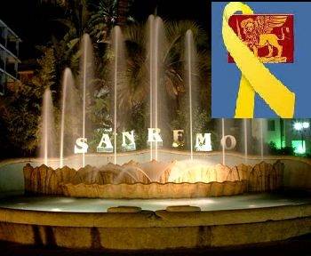 Sanremo si tinge di giallo in onore dei marò prigionieri