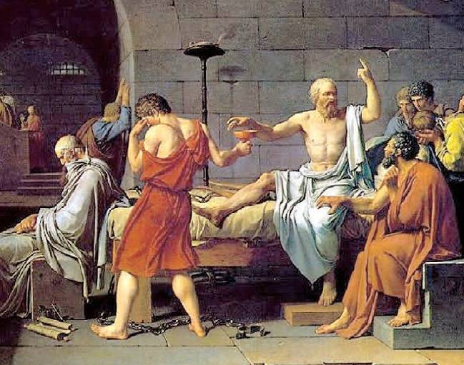 "La morte di Socrate" (1787), di Jacques-Louis David