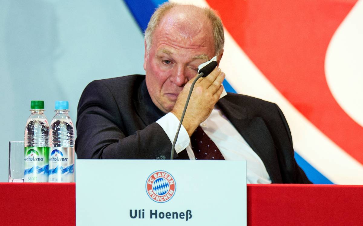 Evasione fiscale: tre anni a Hoeness, presidente del Bayern Monaco