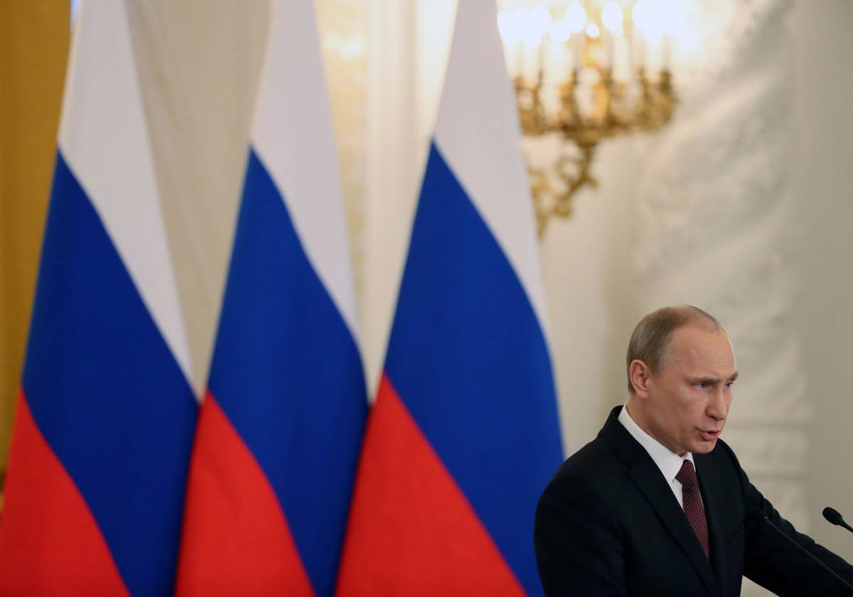 Vladimir Putin parla della Crimea davanti alle Camere riunite