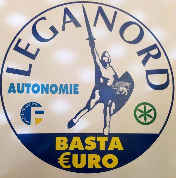 La Lega cambia simbolo: va via la Padania e arriva Basta Euro