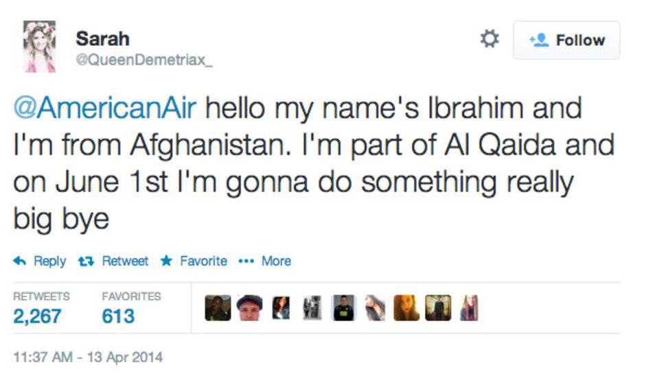 Olanda, una 14enne in arresto per un tweet all'American Airlines