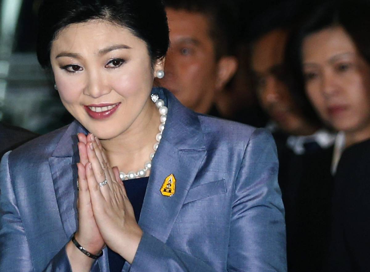 Yingluck Shinawatra in una foto d'archivio del 6 maggio 2014