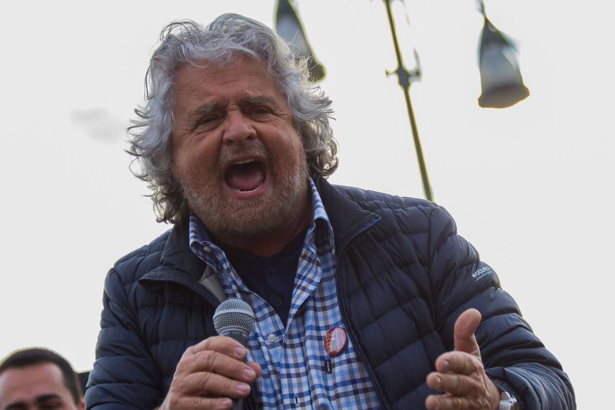 Beppe Grillo va in tv da Bruno Vespa
