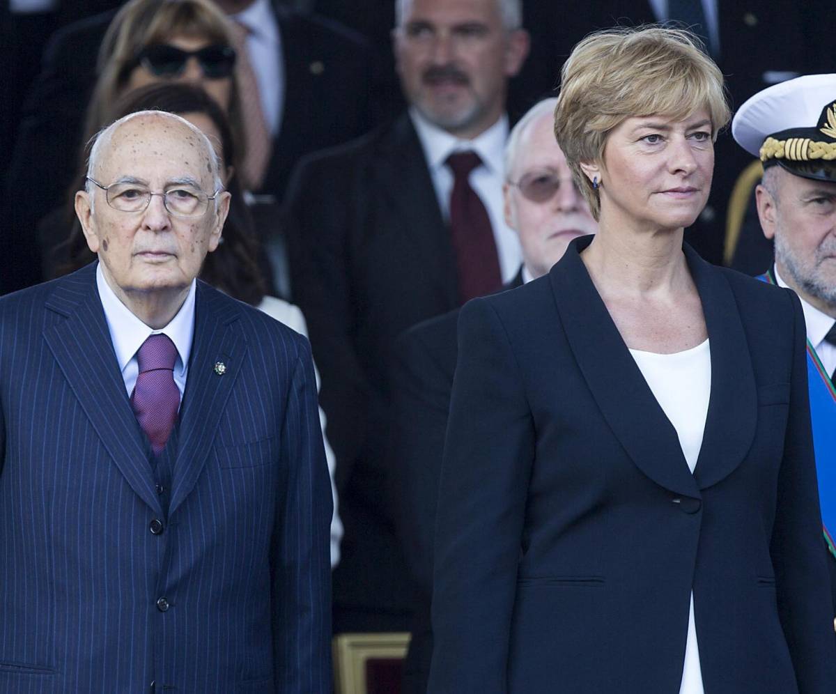 Giorgio Napolitano e Roberta Pinotti