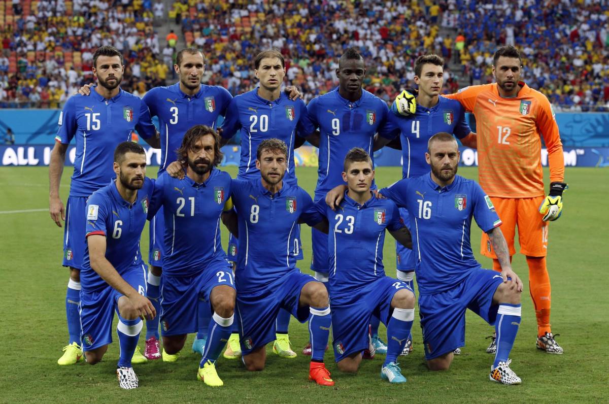 L'Italia schierata da Prandelli contro l'Inghilterra