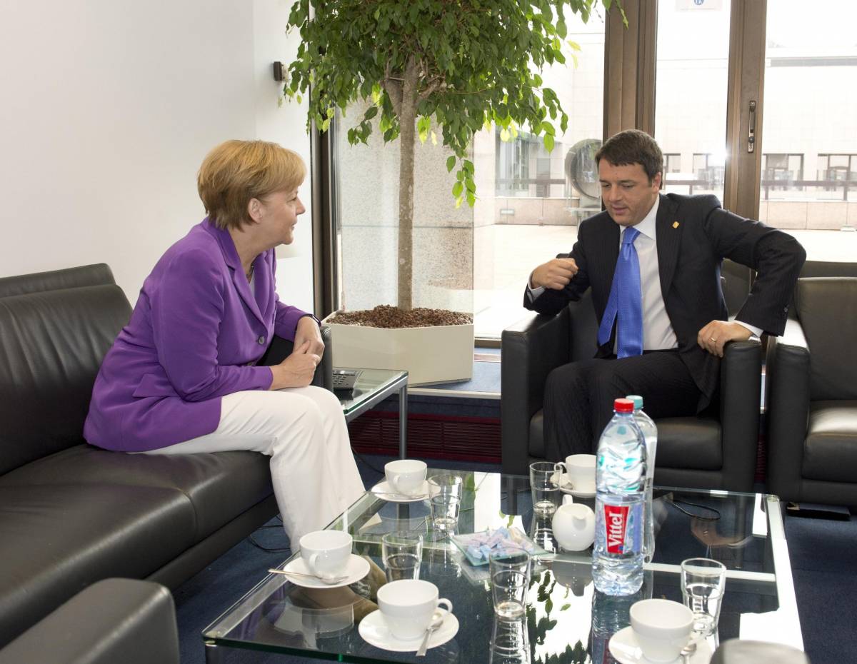 La cancelliera Angela Merkel e il premier Matteo Renzi