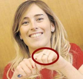 L'anello al dito del ministro Boschi