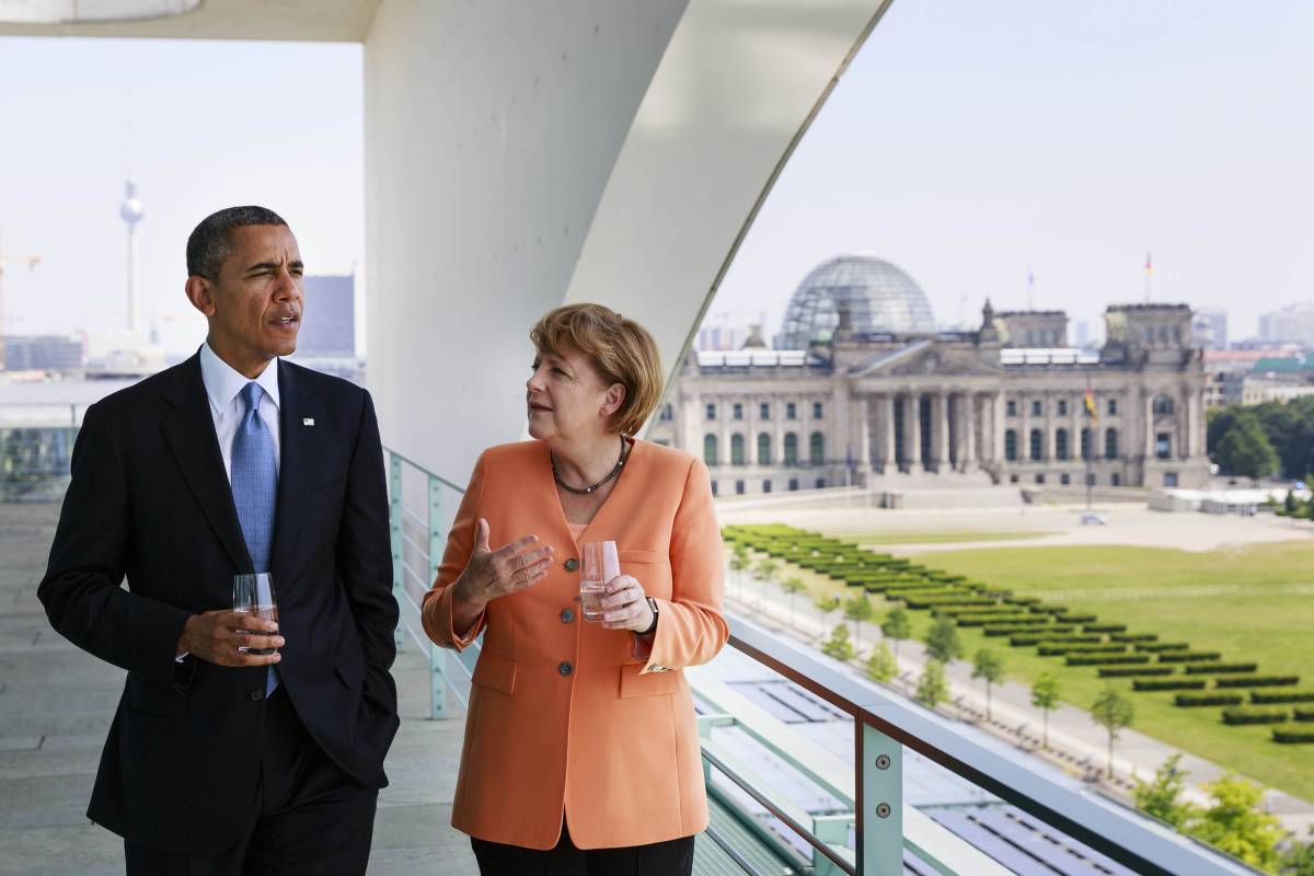 Obama durante la sua visita a Berlino nel giugno 2013