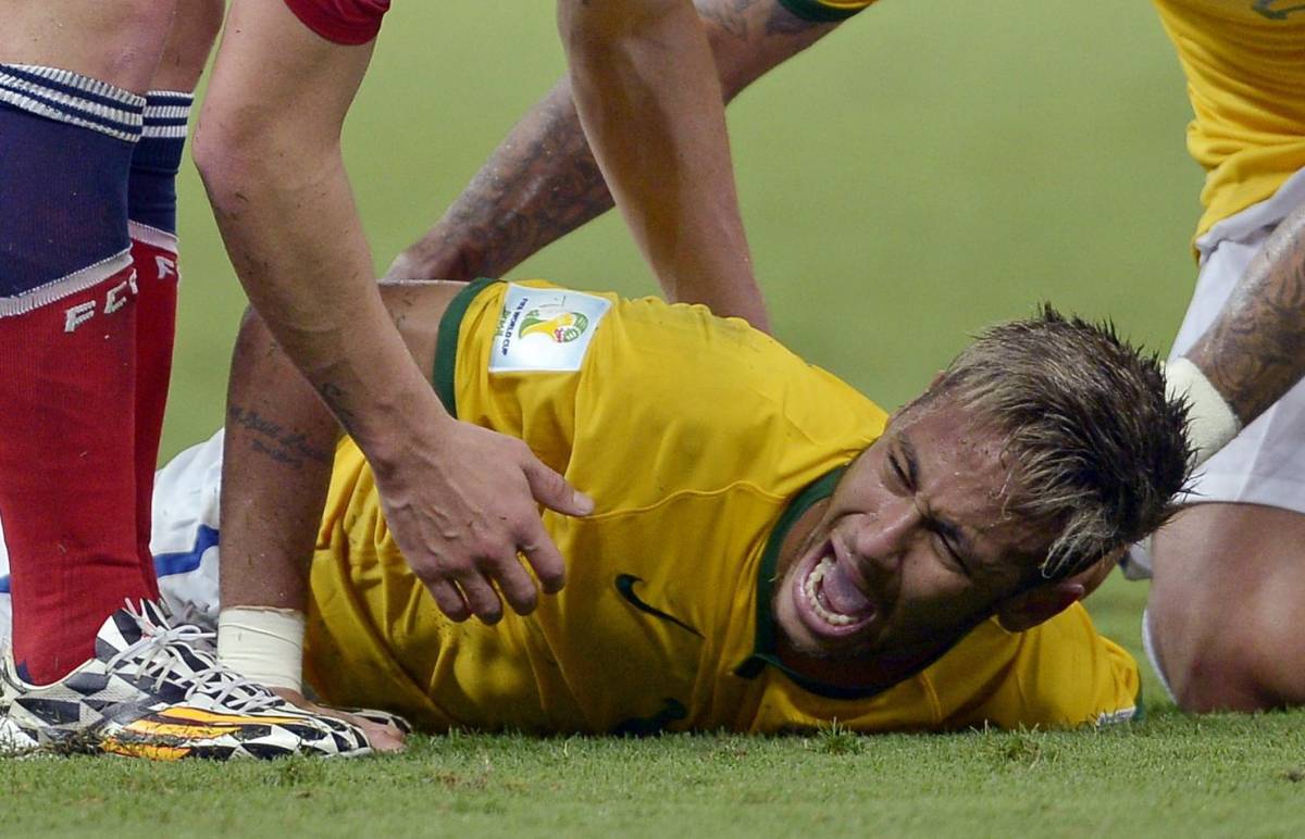 L'urlo di dolore di Neymar