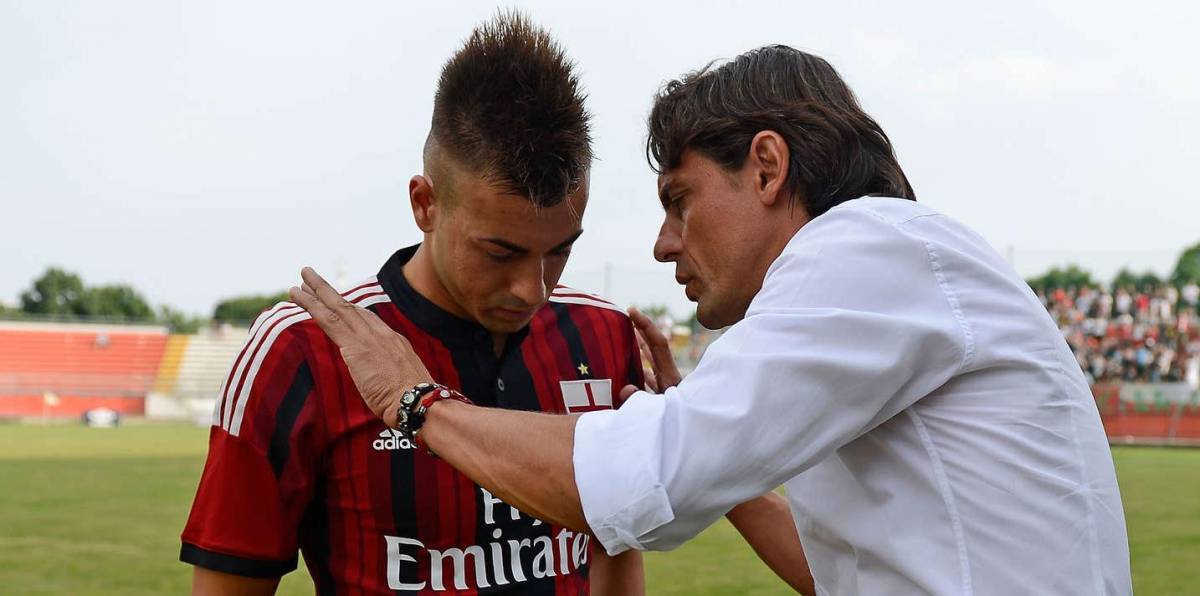 Pippo Inzaghi con Stephan El Shaarawy