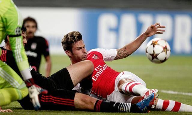Un'immagine del match combattuto tra Arsenal e Besiktas