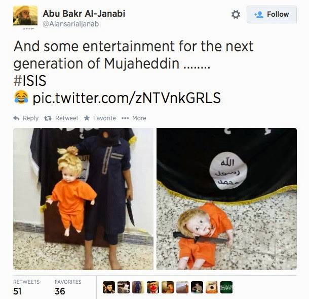 La bambola decapitata, gioco per bimbi jihadisti
